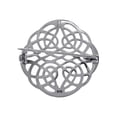thumbnail image 3 of Jewelry Trends Sterling Silver Elegant Celtic Knotwork Brooch Pin, 3 of 3