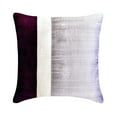 thumbnail image 2 of Sofa Pillow Cover Purple & Grey 12"x12" (30x30 cm) Accent Cushion Covers, Silk Color Block Patchwork Throw Pillows For Sofa, Patchwork Pattern Modern Style - Splendour Purple, 2 of 10