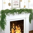 5ft Artificial Christmas Garlands- Real Touch Norfolk Pine Garland Faux ...