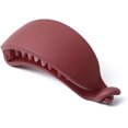 thumbnail image 1 of Pinza para el pelo XINYU con forma de plátano color caramelo para mujeres y niñas diseño a presión color rojo vino, 1 of 7