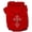 Red, variant on Pet, Dog Cat Hoodie Rhinestone,, "Cross"