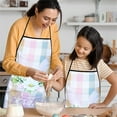 thumbnail image 4 of Kitchen Apron Thickened Fabric 28x20 Inch Adjustable Cooking Bib with Spring Floral,Easter Bunny & Shamrock Themes for Holiday Baking, 4 of 4