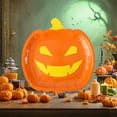 thumbnail image 3 of Dserhfy Halloween Pumpkin Paper Plates Black Orange Pumpkin Grimace Plates Disposable Serving Trays for Halloween Party Favors, 3 of 8