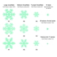 thumbnail image 1 of Maoww Glow in The Dark Christmas Snowflake Sticker Xmas Self-Adhesive PVC Wall Decals Stickers Luminous Stickers for Wall Door Window Ceiling, 1 of 8