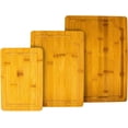 thumbnail image 1 of Woodlife® - Set de 3 tablas para picar de Bambú, tablas para picar de madera, 100% biodegradables, duradera y resistente, medidas grande: 38 x 26 cm., 1 of 8