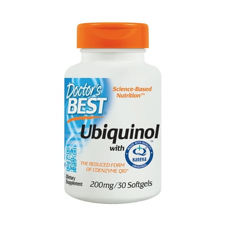 Doctor's Best Ubiquinol with Kaneka QH, Non-GMO, Gluten Free, Soy Free, Heart Health, 200 mg, 30 (Best Ubiquinol On The Market)