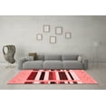 thumbnail image 3 of Ahgly Company Indoor Rectangle Abstract Red Contemporary Area Rugs, 7' x 9', 3 of 4
