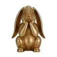 thumbnail image 1 of Spring Rabbits Easter Decorations, 3D Printed Vintage Gold Bunny Statue, Easter Table Centerpiece, Decorative Bunny Sculpture Collectibles Gift for Home Indoor Decor, 1 of 9