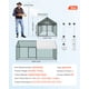thumbnail image 3 of VEVOR Gallinero Metálico para 4-6 Gallinas 1 x 2 x 1 m, Recinto Gallinero con Cubierta Impermeable y Puerta Doble, Jaula para Aves de Corral con Techo a Dos Aguas, para Uso en Exteriores, Granjas, 3 of 9