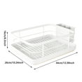 thumbnail image 3 of Stainless Steel Dish Drying Rack with Drainboard and Utensil Holder for Kitchen Counter Organizer Large Capacity Cutlery Drainer, 3 of 5