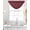 Red, variant on Khaki Solid Color Sheer Waterfall Valance Curtains for Window, Aesthetics Contemporary Luxury Rod Pocket Sheer Topper Swag Curtains for Living Room, Kitchen 38.5"W x 47.2"L, 1 Panel