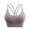 Purple, variant on Plebaso Women's Strappy Sports Bras Workout Wireless Yoga Bras Removable Padded Athletic Bras for Women