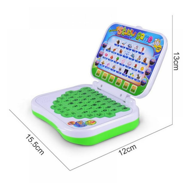 Greyghost Toy Computer Laptop Tablet Baby Children Educational Learning Machine Toys Electronic Notebook Kids Study Game Music Phone Random Color