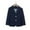 Blue, variant on Girls Navy Blazer 100% Cotton Single Breasted Jacket for School Uniform, Wedding & Formal Events, Sizes 2-12 Years, Machine Washable,Size 7-8 T