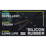MITA DS Water Repellent Design Silicon Wiper Blade Fit for J-HOOK type 9x3, 9x4 SET OF 2