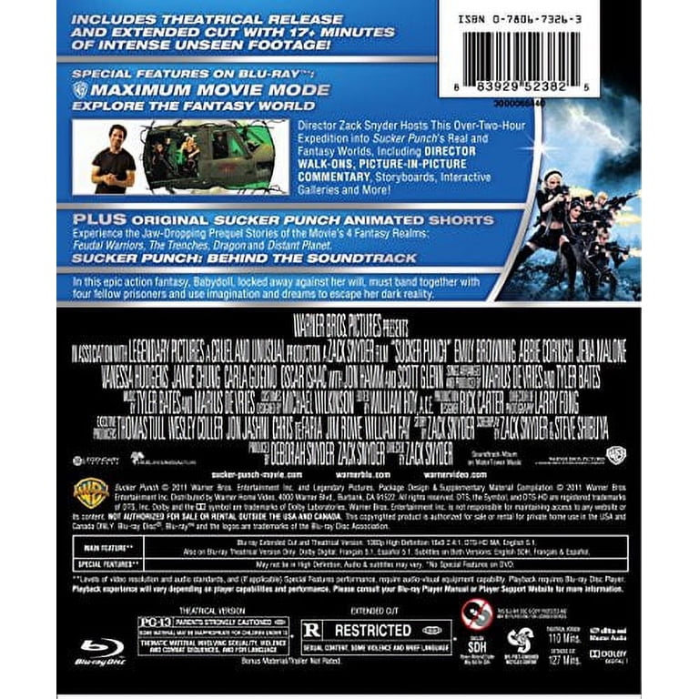 Sucker Punch (Extended Cut) (Blu-ray) - Walmart.com