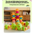 thumbnail image 3 of Colorful caterpillar dolls large size dolls soft long pillow children's plush toys,60cm, 3 of 8