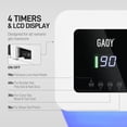 thumbnail image 3 of Lámpara LED UV para uñas GAOY, inalámbrica, recargable con 4 temporizadores, color blanco, 3 of 7