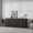 Dark Gray Alder, variant on SICOTAS 30.9 Inch Wide Kitchen Pantry Storage Cabinet , Fluted Sideboard Buffet Cabinet with Adjustable Shelf & Pop-up Doors Modern Coffee Bar Credenza  for  Dining Room Kitchen Clearance, Oak Alder