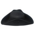 thumbnail image 3 of Sombrero Nicky Bigs Novelties Tricorn Colonial de fieltro negro para adultos, 3 of 5