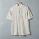 thumbnail image 1 of pstuiky Camisas casuales de manga corta para hombre, Camisa informal de manga corta con cuello alto, bolsillos y botones de color liso para hombre camisas casuales para hombre l, 1 of 9