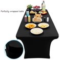thumbnail image 2 of Nappe de Table Extensible pour Table de 8 Pieds, Nappe de Cocktail pour Fête Buffet de Mariage Lavable en Machine96 * 30 * 30 * 30 Pouces, 2 of 7