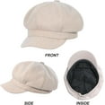 thumbnail image 5 of Womens Newsboy Caps Cabbie Gatsby Hat Visor Beret Hat Fashion Ladies Caps for Womens Hat, 5 of 6
