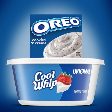 (4 pack) (4 Pack) Jell-O Instant Oreo Cookies 'n Cream Pudding & Pie Filling, 4.2 oz Box