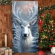 thumbnail image 4 of pstuiky Cubrepuertas navideño de 89 x 180 cm - Diseño de Papá Noel - Decoración navideña para la puerta - Decoración para fiestas y festivales, 4 of 6
