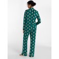 thumbnail image 3 of Joyspun Women’s Dreamy Soft Collection Notch Collar Long Sleeve Pajama Set, Sizes XS to 3X, 3 of 5