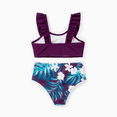 thumbnail image 3 of PatPat Family Matching Tropical Plants and Floral Print Swim Trunks or Halter two-piece Swimsuit, 3 of 6