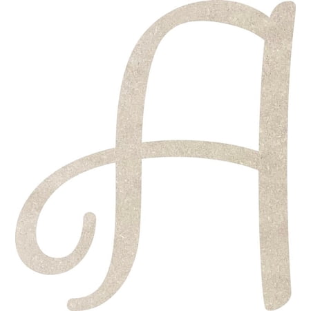 Awesome Life Craft Unfinished MDF Letter A Paintable 2'', Custom Cut, Nursery