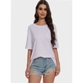 thumbnail image 2 of Women's Oversized T Shirts Tees Half Sleeve Crew Neck, 2 of 4