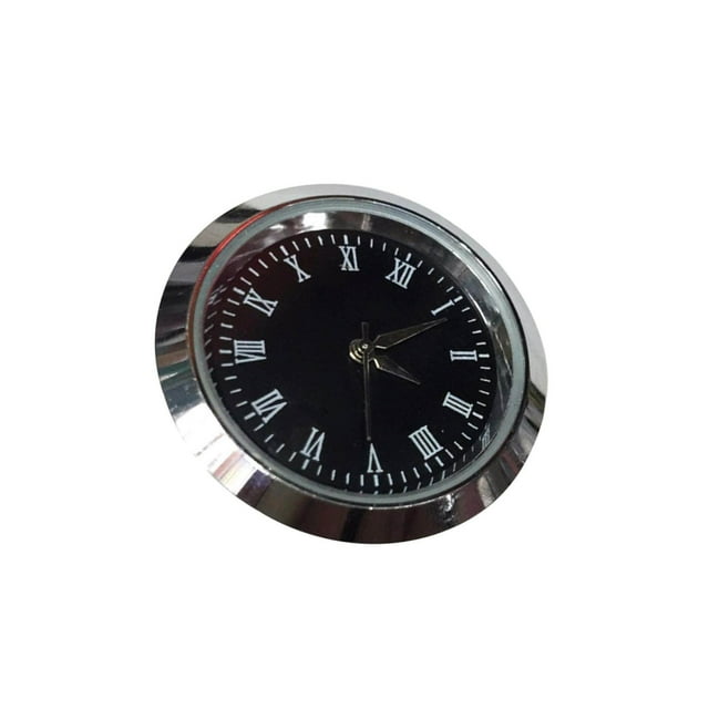 Clock Insert Quiet Clock Mechanism 35mm Easy to Replacement clock insert Read for DIY Clock Repairing Black Roman Numbers