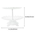 thumbnail image 2 of FUTUREORYY Dessert Tray Snacks Display Stand White Pp 1Pcs 11.2X9.9X8.7In, 2 of 7
