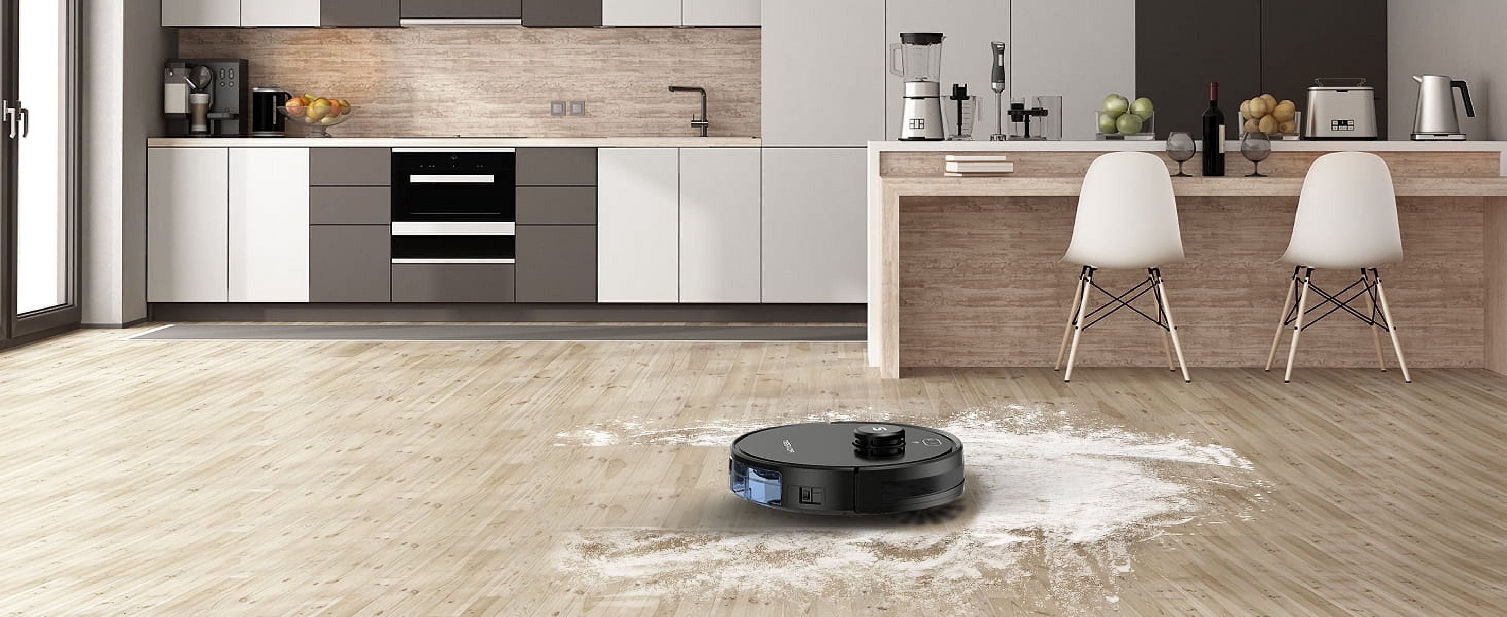Tesvor Robot Vacuum Cleaner, S6 Robotic Vacuum with Lidar Navigation, 2700Pa Powerful Suction, No-go Zone, Wi-Fi, Self-Charging, Ideal for Pet Family, Hard Floors to Medium-Pile Carpets