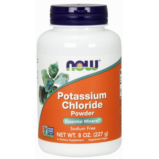 NOW Supplements, Potassium Chloride Powder, Certified NonGMO