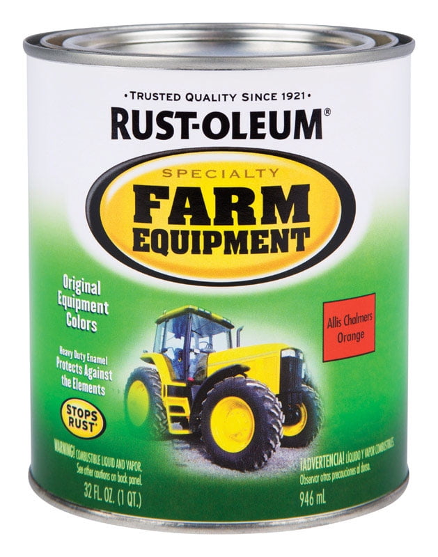Rust-Oleum Allis Chalmers Orange Paint 1 qt. - Walmart.com