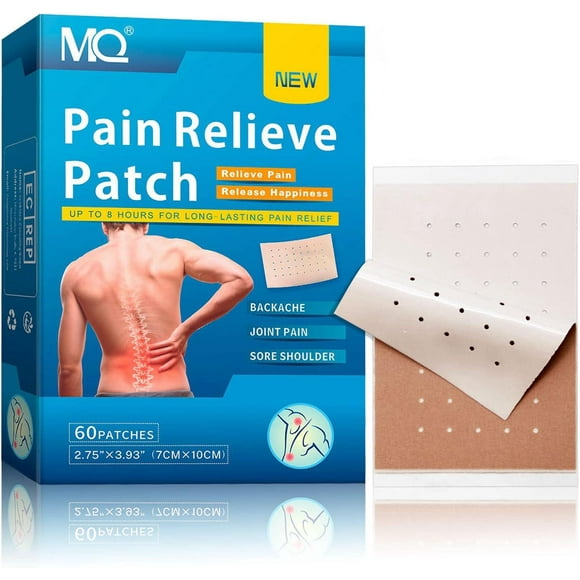 Pain Relief Patches 60pcs, Heat Patches For Knee Neck Shoulder Muscle Soreness, Herbal Arthritis Pain Relief Patch