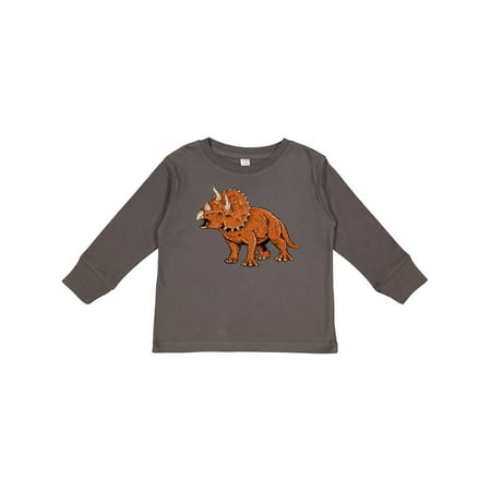 

Inktastic Triceratops Roaring Gift Toddler Boy or Toddler Girl Long Sleeve T-Shirt