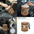 thumbnail image 7 of Jeiento Southwest Aztec Car Seat Cover Set Accessories with Steering Wheel Cover Running Horse Seat Belt Strap Pads Trash Can Rearview Mirror Cover Coasters Center Console Cover Handbrake Cover Set, 7 of 7