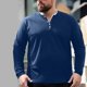 thumbnail image 1 of pstuiky Camisas casuales de manga larga para hombre, Camiseta de manga larga de gran tamaño para hombre, holgada, de talla grande, con cuello redondo y manga larga. camisetas de hombre xxxxl, 1 of 9