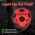 thumbnail image 2 of Balón de fútbol GlowCity que brilla en la oscuridad, tamaño 4 LED, 2 of 9