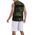 thumbnail image 5 of Wukai American Flag Camo Men’s Basketball JerseyLarge, 5 of 7