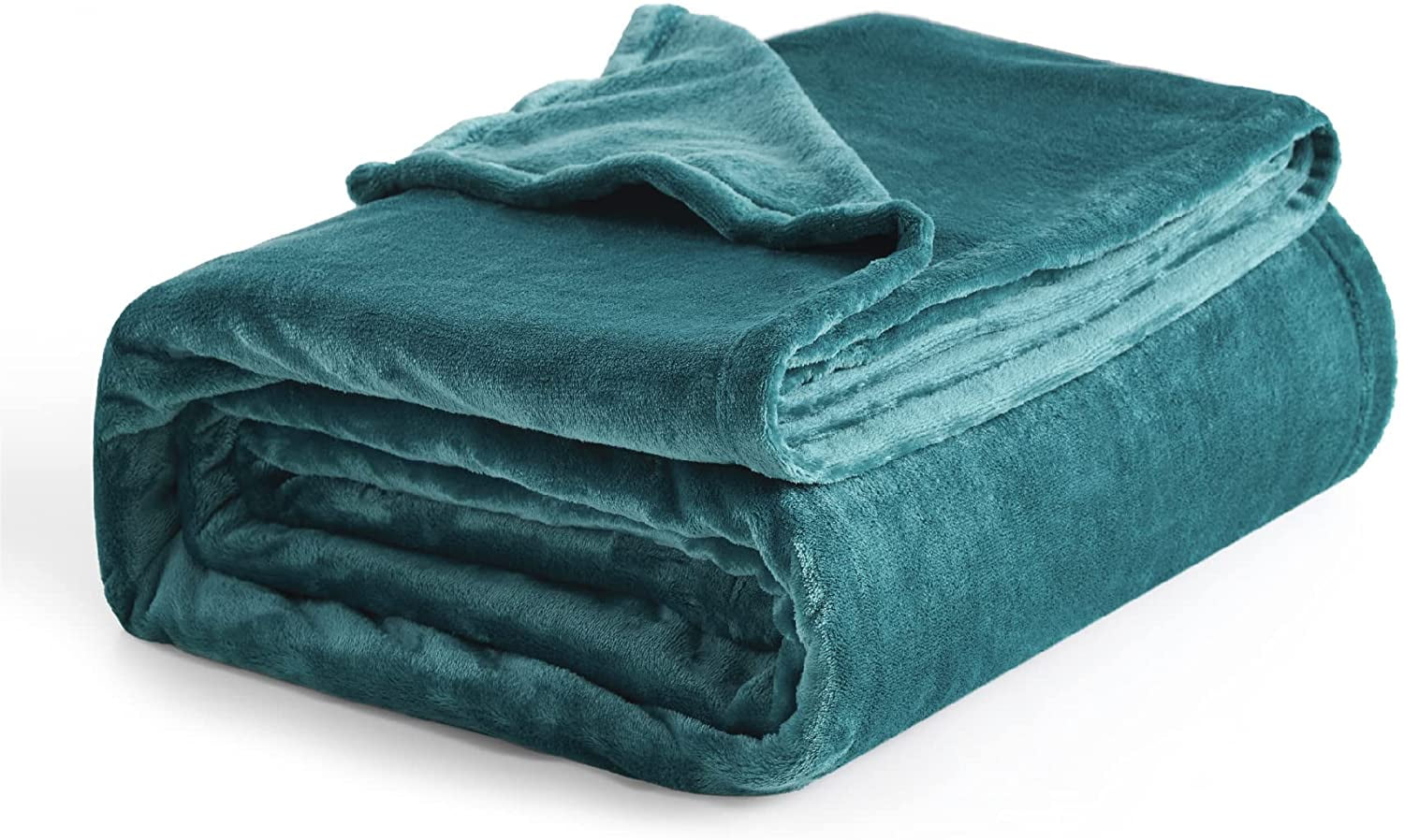 Bedsure Fleece Queen Blanket Emerald Green Soft Lightweight Plush