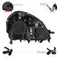 thumbnail image 4 of [For 2005-2011 Mercedes-Benz R171 SLK-Class Halogen Model] LED Strip Chrome Housing Projector Headlight Headlamp Assembly, Driver & Passenger Side, 4 of 8
