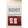 thumbnail image 2 of BASEMENT SIGN (WHITE), 2 of 2