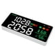 thumbnail image 5 of Medidor de decibelios de 30 a 130 db, lector de nivel de sonido para montaje en pared, 11 pulgadas, medidor de ruido, temperatura y humedad con LED, 5 of 12