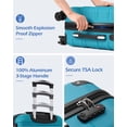 thumbnail image 2 of Coolife Hardside Carry-On Luggage with TSA Lock, Spinner Wheels, Telescopic Handle, Lightweight Suitcase (Champagne, S(20in_carry on)), 2 of 9