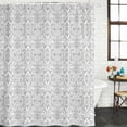 thumbnail image 3 of Boho Black Pattern Waterproof Fabric Shower Curtain,Modern Geometric Southwestern Vintage Waterproof Fabric Shower Curtain for Bathroom Bathtubs Shower Curtains with 12 Hooks Extra Long 72x96, 3 of 8